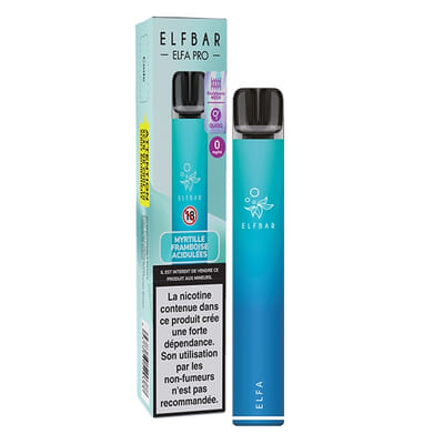 lot de 10 Elfa Pro Myrtille Framboise acidulée - Elfbar