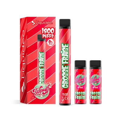 Kit WPuff 1800 - Grosse fraise - 1 batterie + 3 pods