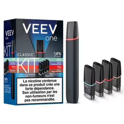 Pack VEEV One Gris métallique + 4 recharges