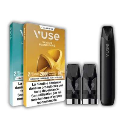 Pack Vuse Pro One - Blend Doré + Menthe Glaciale