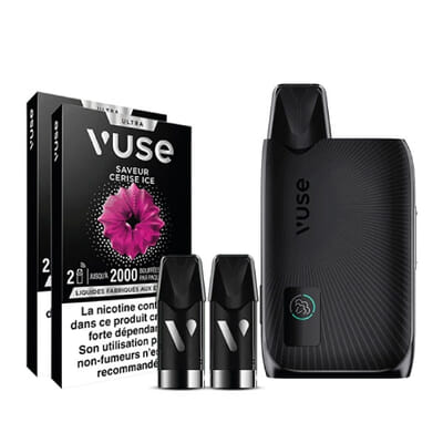 Pack Vuse Ultra - Noir (Cerise Ice)
